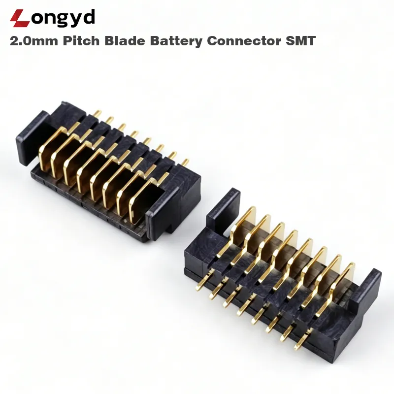 2.0mm Pitch Blade Battery Connector SMT - 图片 2