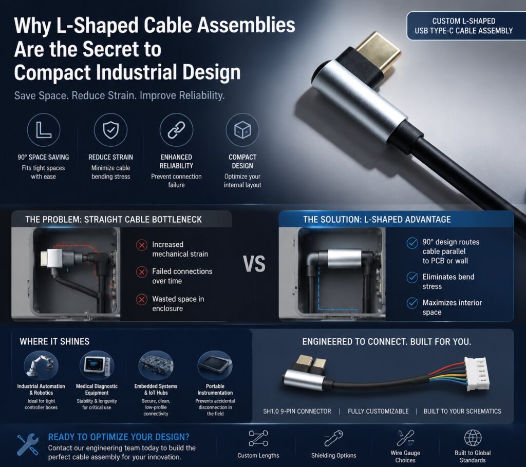 custom L-Shaped Cable Assemblies