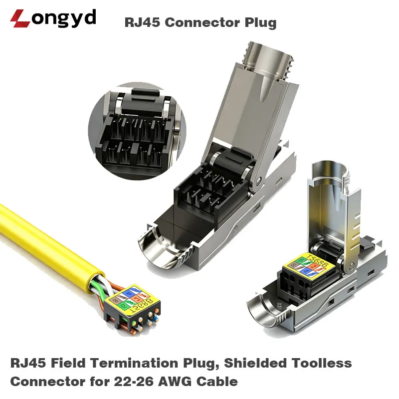 Cat8 RJ45 Field Termination Plug - 图片 2