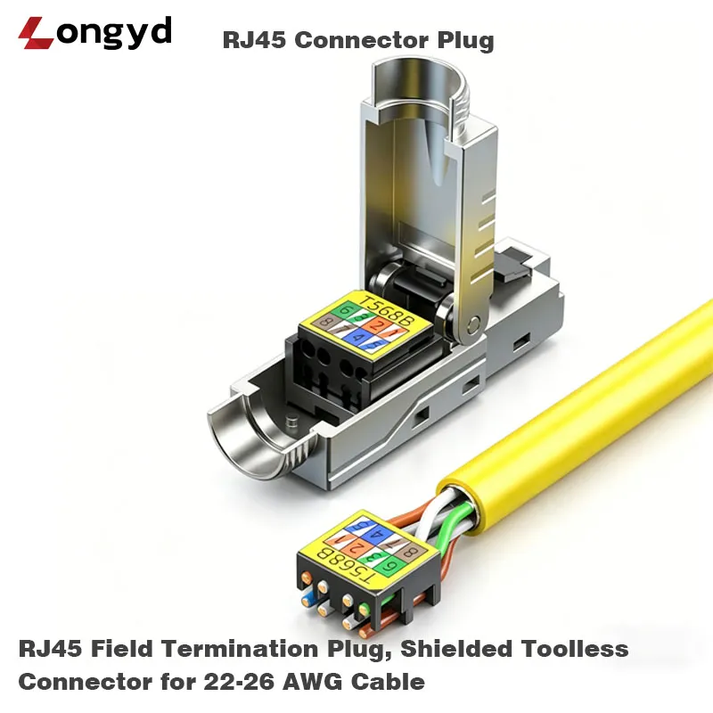 Cat8 RJ45 Field Termination Plug - 图片 3