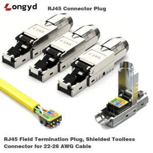 Cat8 RJ45 Field Termination Plug