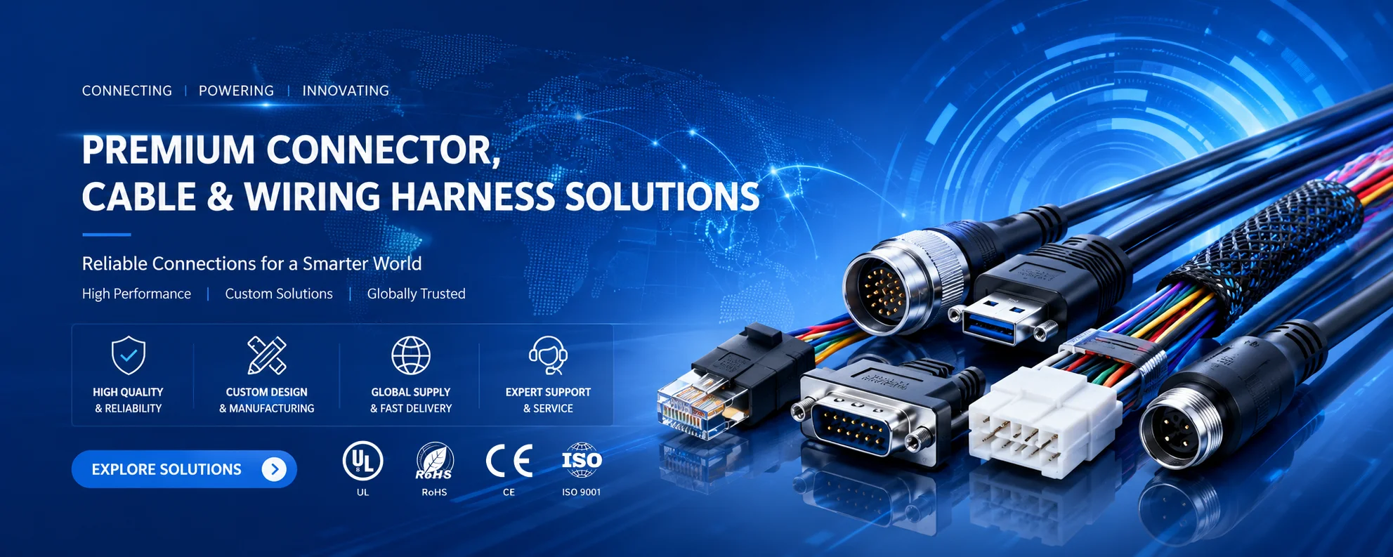 Premium waterproof cable harness and connector vendor