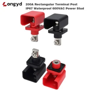 IP67 Waterproof 200A Busbar Terminal Post - All Copper Power Stud