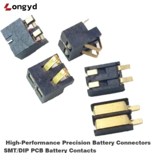 Precision PCB Battery Connector SMT/DIP gold-plated