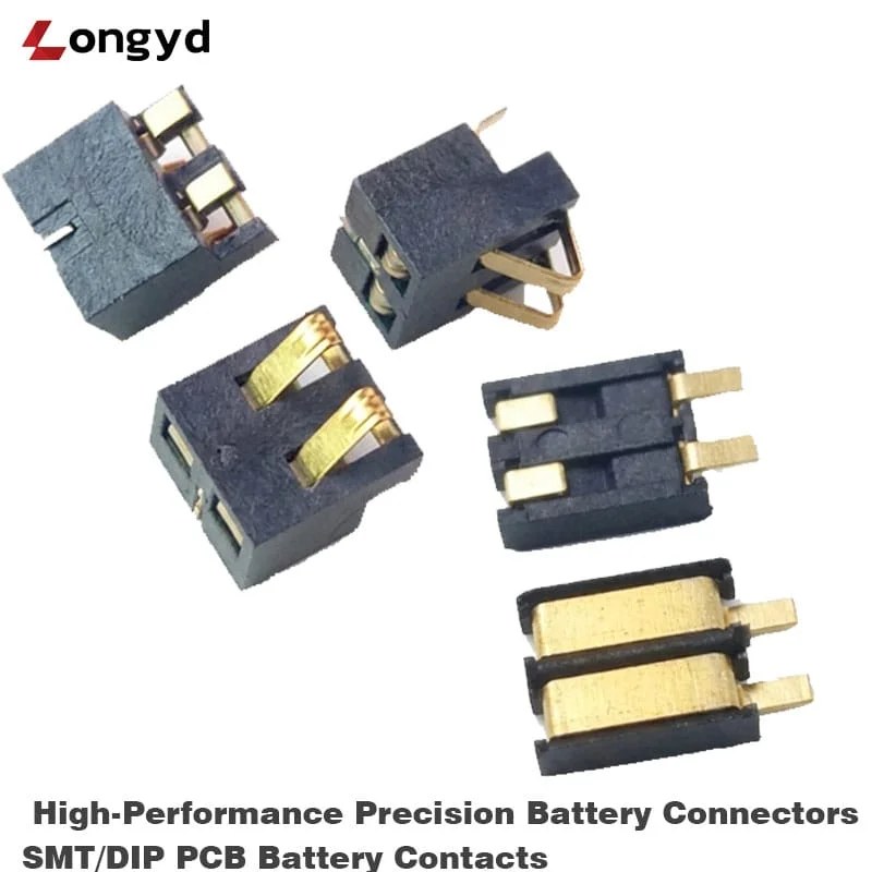 Precision PCB Battery Connector SMT/DIP gold-plated